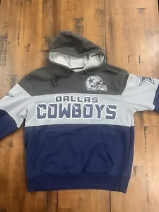 VTG Starter MENS L Dallas Cowboys Embroidered Logo Block Color Hoodie - Picture 1 of 6