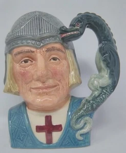Royal Doulton St George D6618 Character Toby Jug Large 8" Mint - Picture 1 of 4