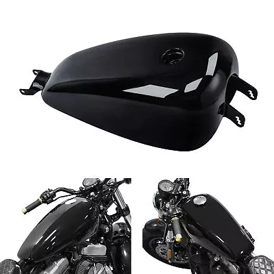 Black Fuel Gas Tank Carb Carbureted Fit For Harley Sportster 883 1200 2004-2006 - Image 1 of 4