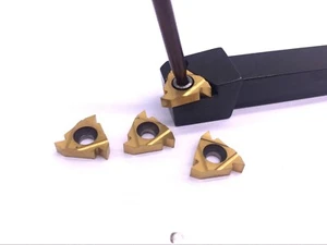 SER1212H16 CNC Gewinde Drehen Werkzeug Halter + 4 Stück 16ER 3/8 AG60 Hartmetall-Einsatz - Bild 1 von 6
