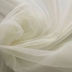 Cream Buttermilk Soft Tulle Bridal Dress Fabric 150cm wide - by the metre - Picture 1 of 2