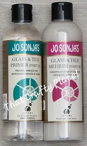 Jo Sonja's GLASS & TILE MEDIUM 250ml Acrylic Paint (You choose) - Picture 1 of 3