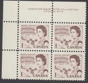 Canada - #454 QE II Centennial Plate Block #3 - MNH - Picture 1 of 2