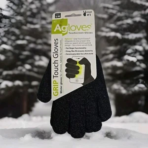 Agloves Touchscreen Gloves S/M Black Winter Gloves For iPhones & Tablets & More - Picture 1 of 5