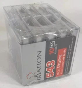 Imation 10er-Pack leere Mikrokassetten 543 neu versiegelt jeweils 60 Minuten - Bild 1 von 7
