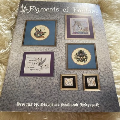 Figments of Fantasy from Pegasus Originals Cross Stitch Pattern  Unicorn Wizard - Image 1 of 4