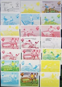 MOCAMBIQUE MOZAMBIQUE 1981 788-93 PROOFS PROBEN Fußball WM 1982 Soccer WC MNH - Bild 1 von 2