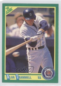 1990 Score Alan Trammell #9 HOF