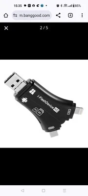 SD card reader for iPhone can read two SD TF memories at the same time, suitable - Image 1 of 4