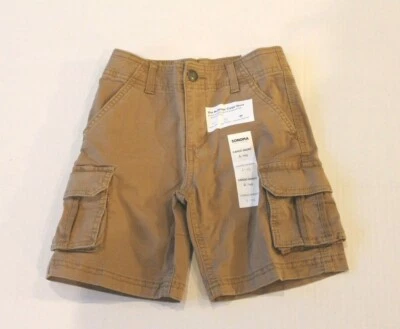 Sonoma мальчика размер 4 деревянный мост коричневый желтовато-коричневый бежевый грузовые шорты новый - Изображение 1 из 2