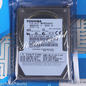 100% OK MK8026GAX TOSHIBA 80 GB 2.5" 5400 RPM 16 MB PATA Hard Disk Drive HDD