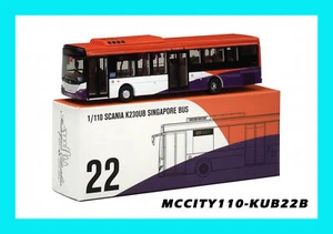 AUG 2024 Masterpiece #22 SCANIA K230UB SINGAPORE BUS (123) 1:110 + WATER DECAL - Picture 1 of 10