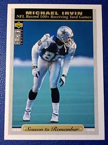 Michael Irvin Season To Remember 1996 Upper Deck Collezionisti Scelta #52 Cowboys - Foto 1 di 2