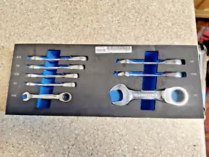 Cornwell BPRW8SST, 5/16" to 3/4", Stubby Ratcheting Combination Wrench Set - Picture 1 of 4