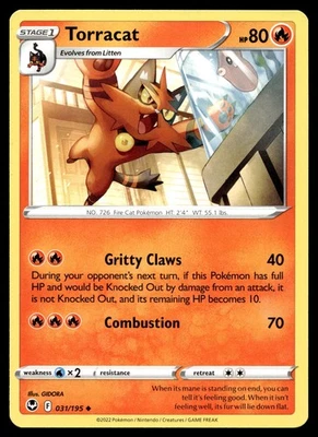 Torracat 031/195 SWSH12 SWSH12: Silver Tempest - Image 1 of 2