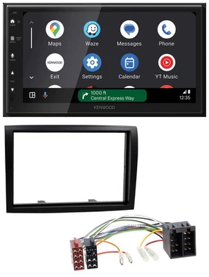 Kenwood DAB Bluetooth USB MP3 2DIN Autoradio für Fiat Ducato Citroen Jumper Peug - Bild 1 von 4
