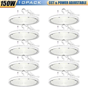 10 x 150Watt UFO LED High Bay Light Adjustable Model Commercial Ceiling Fixtures - Picture 1 of 13