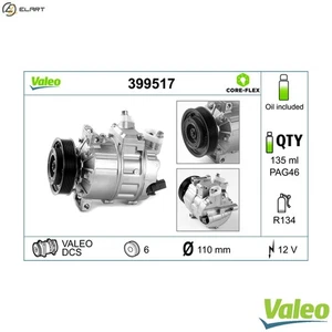 COMPRESSOR AIR CONDITIONING 399517 FOR SKODA KAMIQ KAROQ OCTAVIA/II/Combi/III - Picture 1 of 10