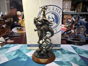 Boris Vallejo scultura in bronzo Franklin lancia serpente fanciulla come nuova - Foto 1 di 13