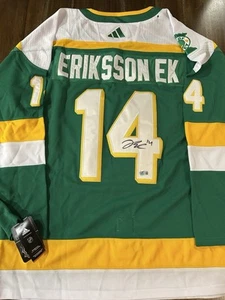 Joel Eriksson Ek ‘Minnesota Wild’ Signed Autographed Stitched Jersey Beckett - Picture 1 of 4