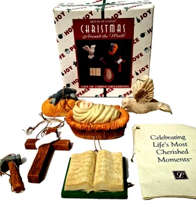 Juego de 6 adornos de colección House of Lloyd Navidad alrededor del mundo vida de Cristo 1998 - Imagen 1 de 16