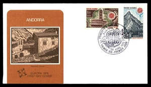 Mayfairstamps Andorra FDC 1978 Mountain and Church Europa First Day Cover aau_27 - Picture 1 of 2