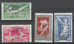 LEBANON (FRENCH MANDATE) - 45-48 - MH - 1924  -"Gd Liban" O/P ON FRANCE OLYMPICS - Picture 1 of 1