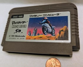 Nintendo Famicom.MACH RIDER.Japan FC.NES.video game cartridge