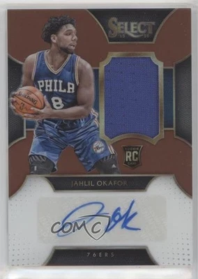 2015-16 Panini Select Rookie Materials Copper Prizm /49 Jahlil Okafor Auto RC - Image 1 of 2