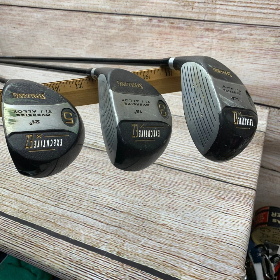 Spalding Executive EZ Golf Club Set - 1, 3, 5 Wood Oversize Ti Alloy Right Hand - Image 1 of 4