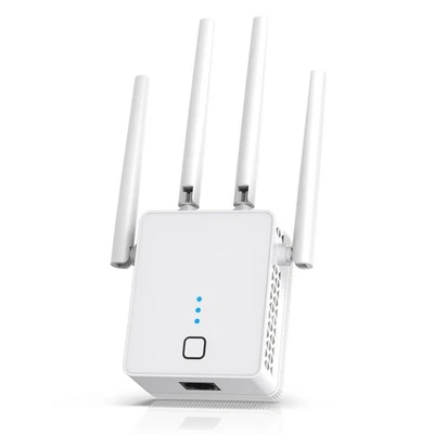 WiFi Extender, 2024 Fastest WiFi Booster 1200Mbps Dual Band (5GHz/2.4GHz) WiF... - Image 1 of 4