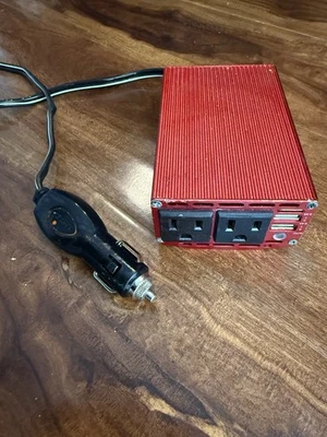 BESTEK 300W Car Power Inverter – 12V to 110V Converter with Dual Outlets & USB - Image 1 of 3