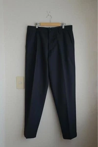 FORNITURE CIVIL Cellar Door Wide Tapered Pants Black Wool Polyester From Japan - Picture 1 of 14