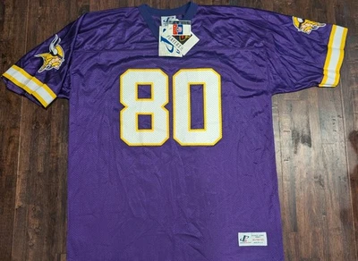 Camiseta deportiva vintage de los Minnesota Vikings para hombre XL NFL fútbol americano con logotipo de Cris Carter Foto 1 de 4
