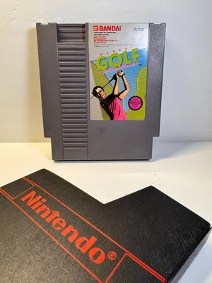 Bandai Golf: Challenge Pebble Beach (Nintendo NES, 1989) Authentic. Tested. - Image 1 of 4