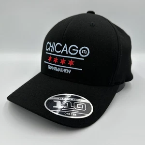 Gorra de golf Travis Mathew South Side 2.0 Chicago Il State - negra - SnapBack *NUEVA* - Imagen 1 de 7
