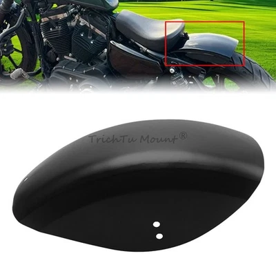 Guardabarros trasero corto negro mate para Harley Sportster XL 883 1200 48 72 Foto 1 de 4
