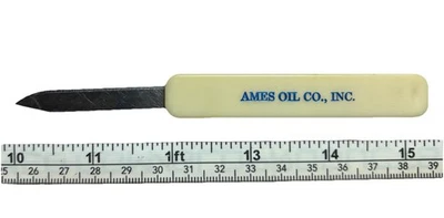 Cuchillo Publicitario Vintage Años 50’s 60’s Ames Oil Co Oculto Hoja Única Cuerpo Plástico Foto 1 de 4