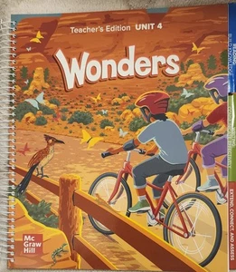 Wonders Grade 3 National Teacher's Edition Unit 4 by McGraw Hill (2021, Spiral) - Imagen 1 de 2