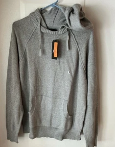 Sears Hombre Talla Grande Amplify Sudadera con Capucha Suéter Bolsillos Vintage Gris Nuevo - Imagen 1 de 9