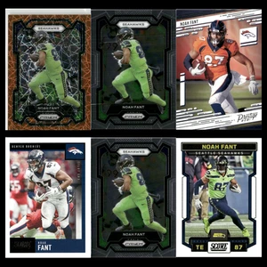 Lotto 6 Figurine Calcio Noah Fant -Prizm- 2020-23 Panini Seattle Seahawks NFL - Foto 1 di 8