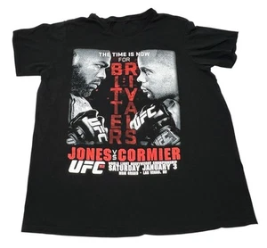 UFC 182 Jon Jones Daniel Cormier Promo Black Tee Shirt Size Small  Free Shipping - Picture 1 of 8