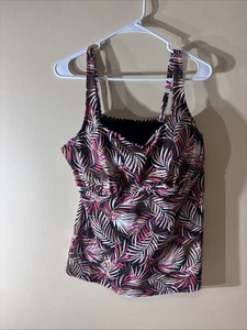 WOMEN'S "LANDS' END" SWIMSUIT TOP ~ SIZE 18~ PADDED - Picture 1 of 4