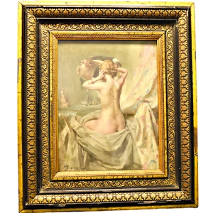 Painting, oil - Alexandre François Bonnardel (1867-1942). France, Lyon - Picture 1 of 15