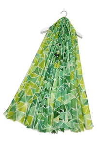 Dos Tonos Mosaico Hilo Metálico Damas Bufanda Deshilachada Mujeres Estola Chal 8083 - Imagen 1 de 6