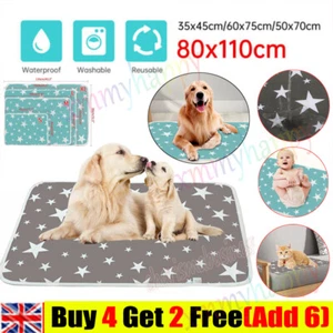 Large Washable Pet Pee Pads Mats Puppy Training Pad Toilet Wee Cat Dog Supplies - Picture 1 of 18