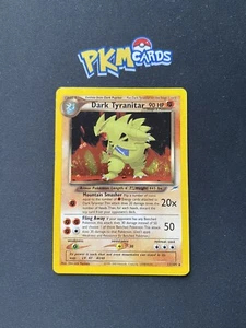 Pokemon Juego de Cartas Coleccionables Dark Tyranitar Neo Destiny 11/105 Swirl Holo Raro LP. - Imagen 1 de 4