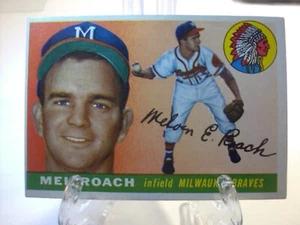 1955 Topps Baseball #117 - Mel Roach - Milwaukee Braves 55-035 - Picture 1 of 2
