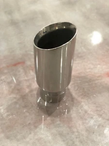 Stainless 3" inlet 4" Outlet Exhuast Tip Exhaust 4.00" 3.00" 3in 4in SINGLE NEW - Picture 1 of 4