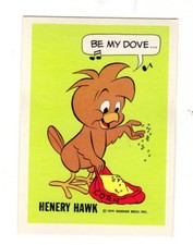 1974 Henery Hawk The Chicken Hawk Wonder Bread Warner Brothers Comics Card NM-